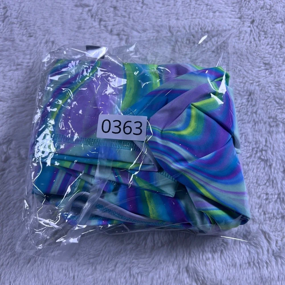 The Childrens Place Girls Rash Guard Swimsuit Set Tie‎ Dye Large 10 12 NWT